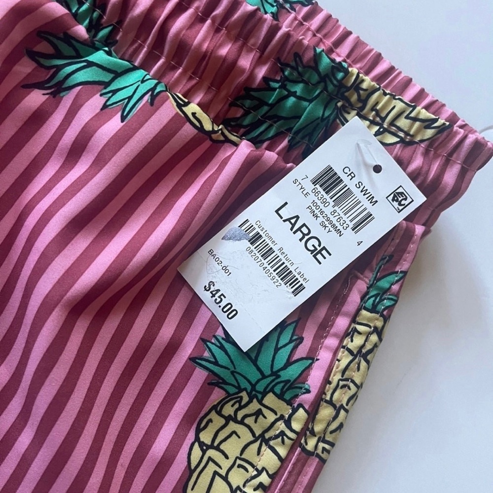 Club Room men’s size Large  Pinapple swim trunks shorts - Picture 5 of 5